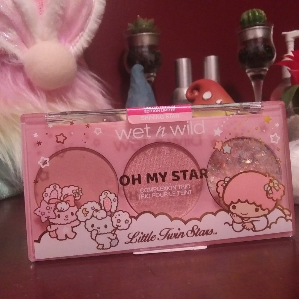Wet n Wild Little Twin Stars Oh My Star Makeup Palette, Complexion Trio Pink,